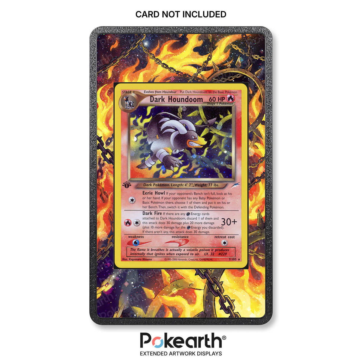 Dark Houndoom 7/105 - Pokémon-Kartenetui mit erweitertem Artwork