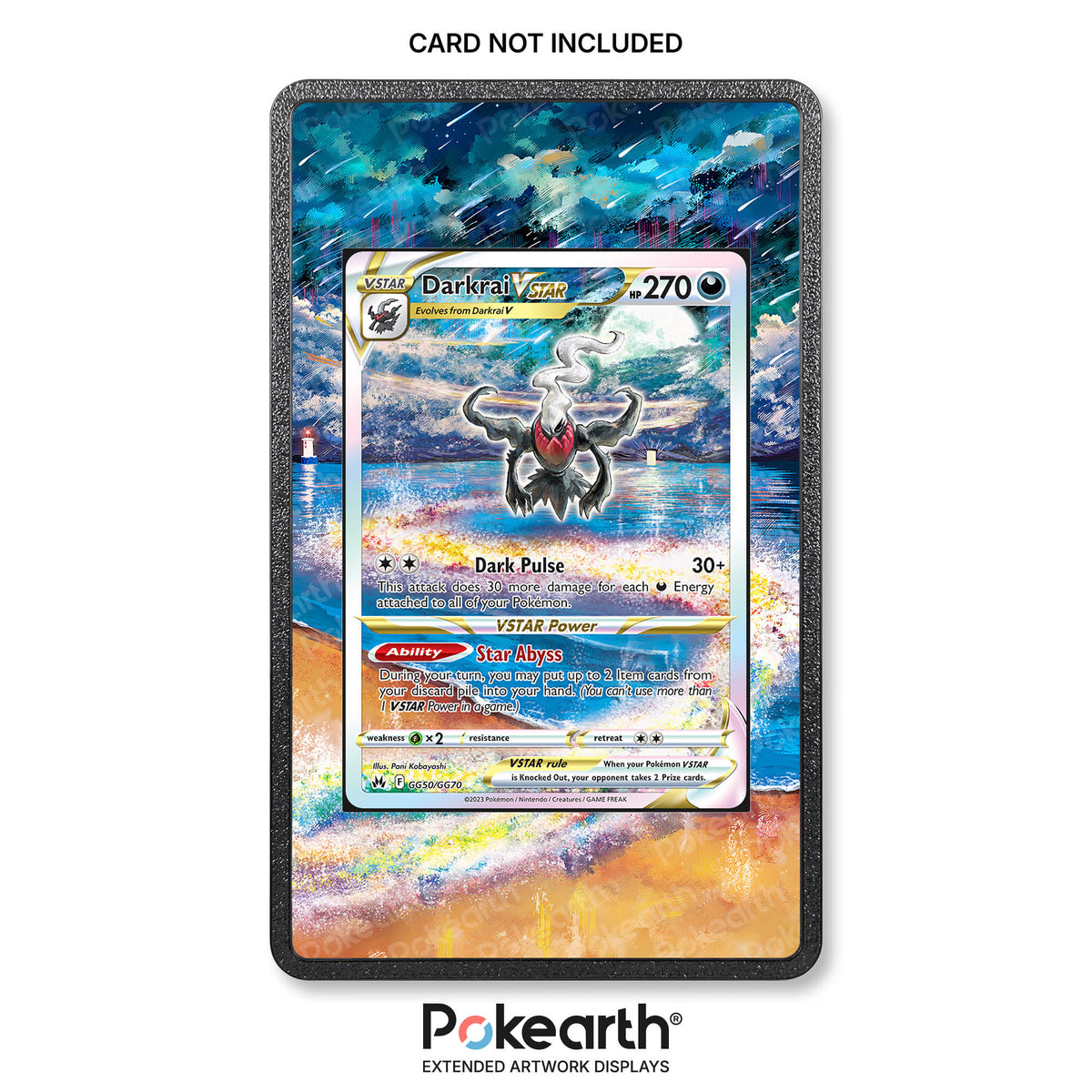 Darkrai V ASTRO GG50/GG70 - Custodia con Artwork Esteso per Carte Pokémon