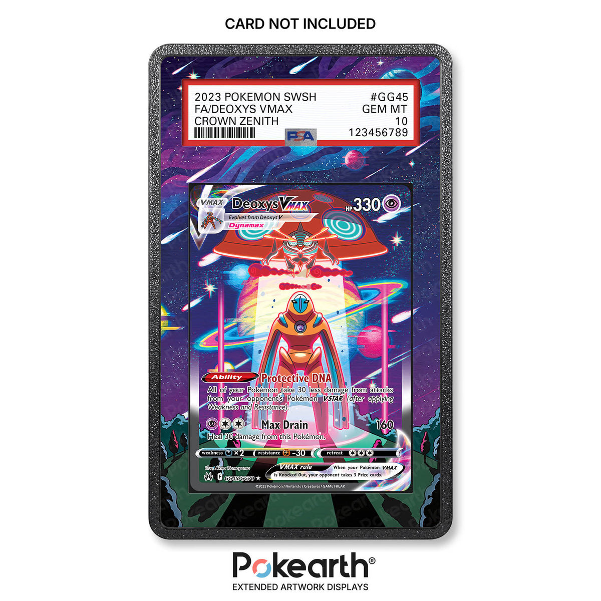 Deoxys VMAX GG45/GG70 - Custodia con Artwork Esteso per Carte Gradate