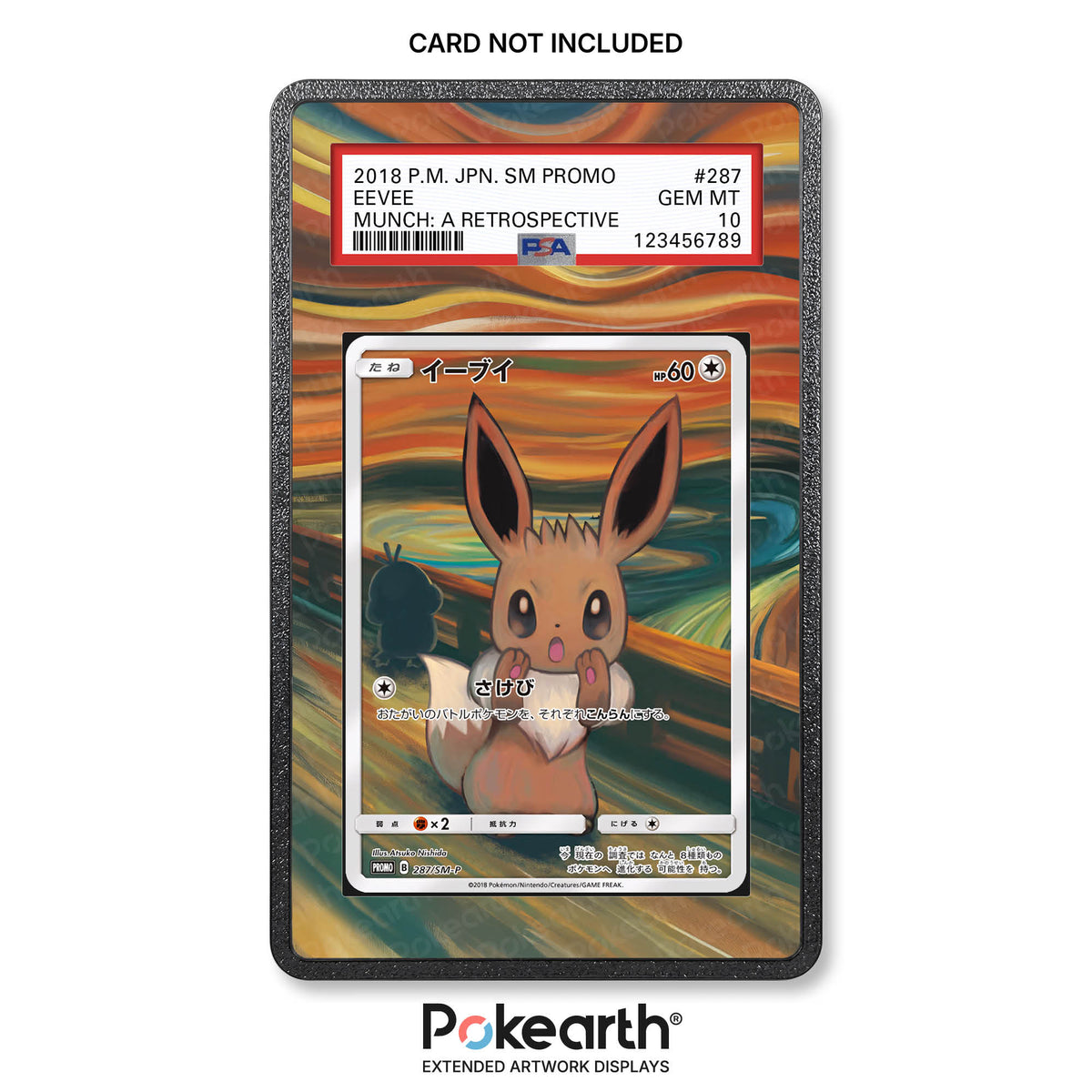 Eevee 287/SM-P - Graded Card Extended Artwork Display Case