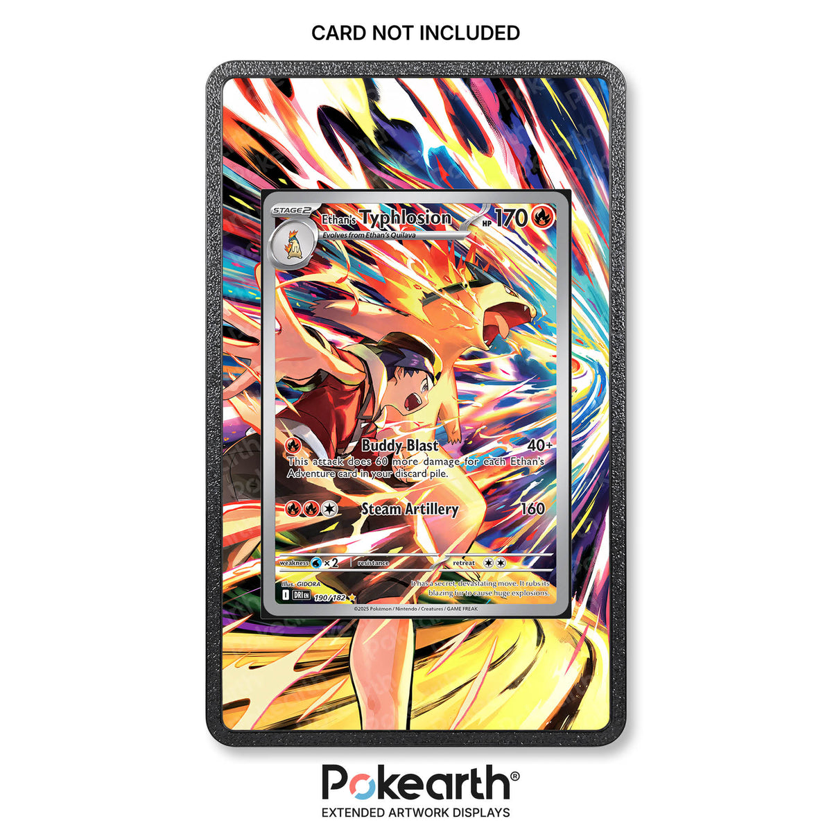 Typhlosion di Armonio 190/182 - Custodia con Artwork Esteso per Carte Pokémon