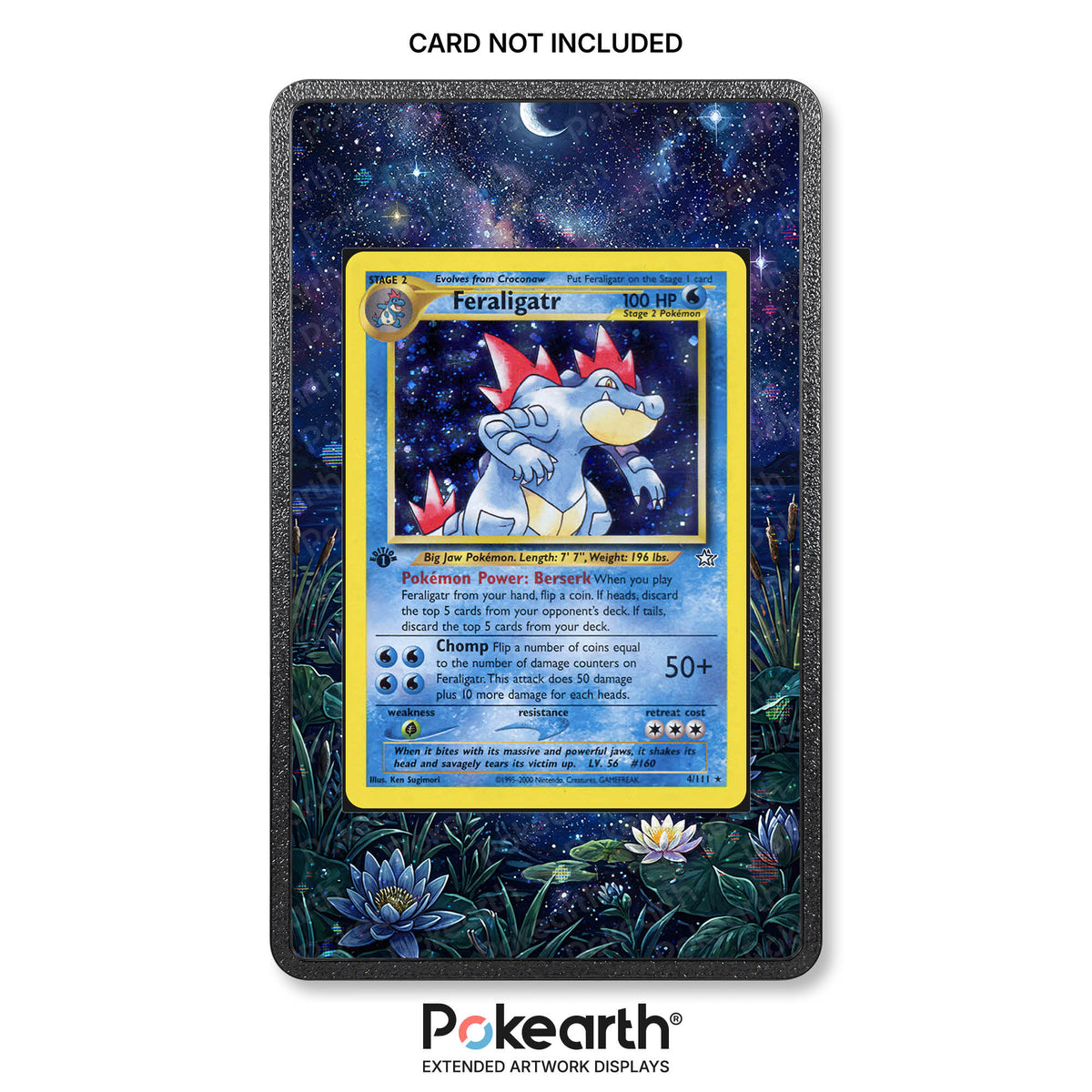 Feraligatr 4/111 - Custodia con Artwork Esteso per Carte Pokémon
