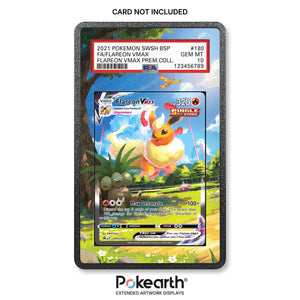 Flareon VMAX SWSH 180 - Custodia con Artwork Esteso per Carte Gradate