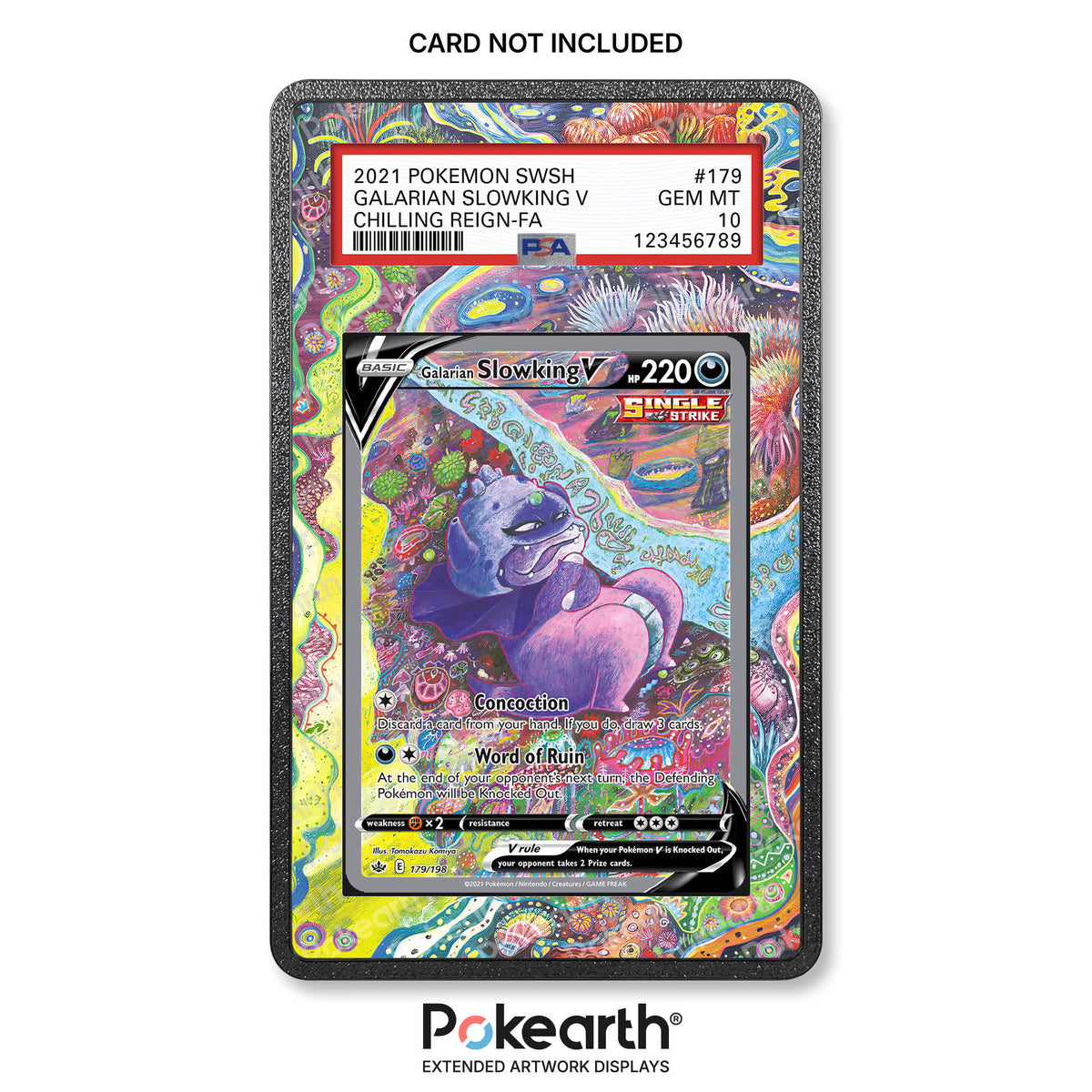 Slowking di Galar V 179/198 - Custodia con Artwork Esteso per Carte Gradate