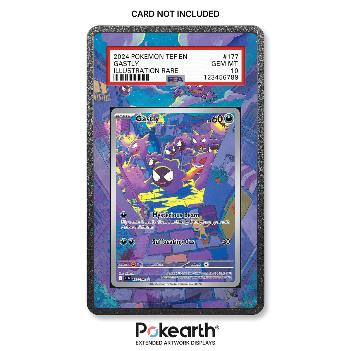 Gastly 177/162 - Custodia con Artwork Esteso per Carte Gradate