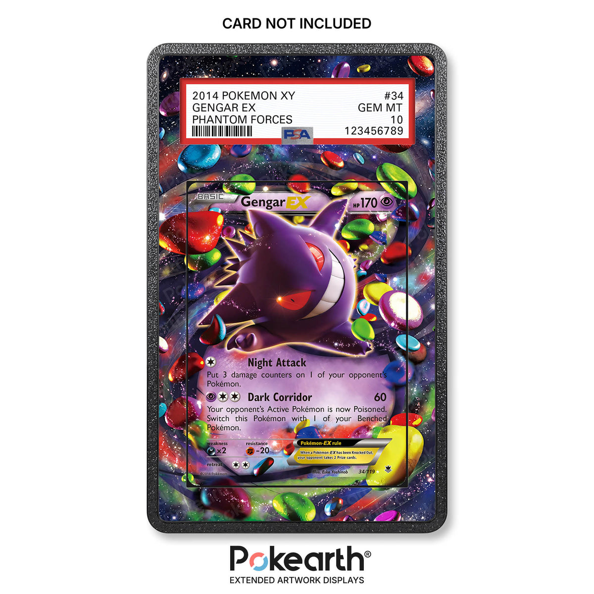 Gengar EX 34/119 - Custodia con Artwork Esteso per Carte Gradate