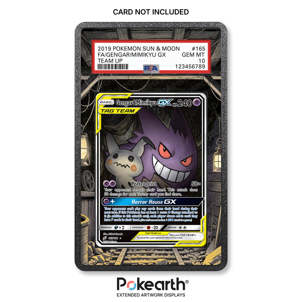 Gengar & Mimikyu GX 165/181 – Graded Card Cases with Extended Artwork