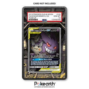 Gengar & Mimikyu GX 165/181 – Graded Card Cases with Extended Artwork