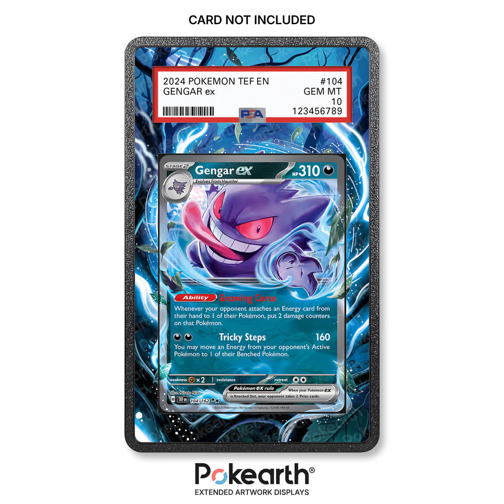 Gengar ex 104/162 - Graded Card Extended Artwork Display Case