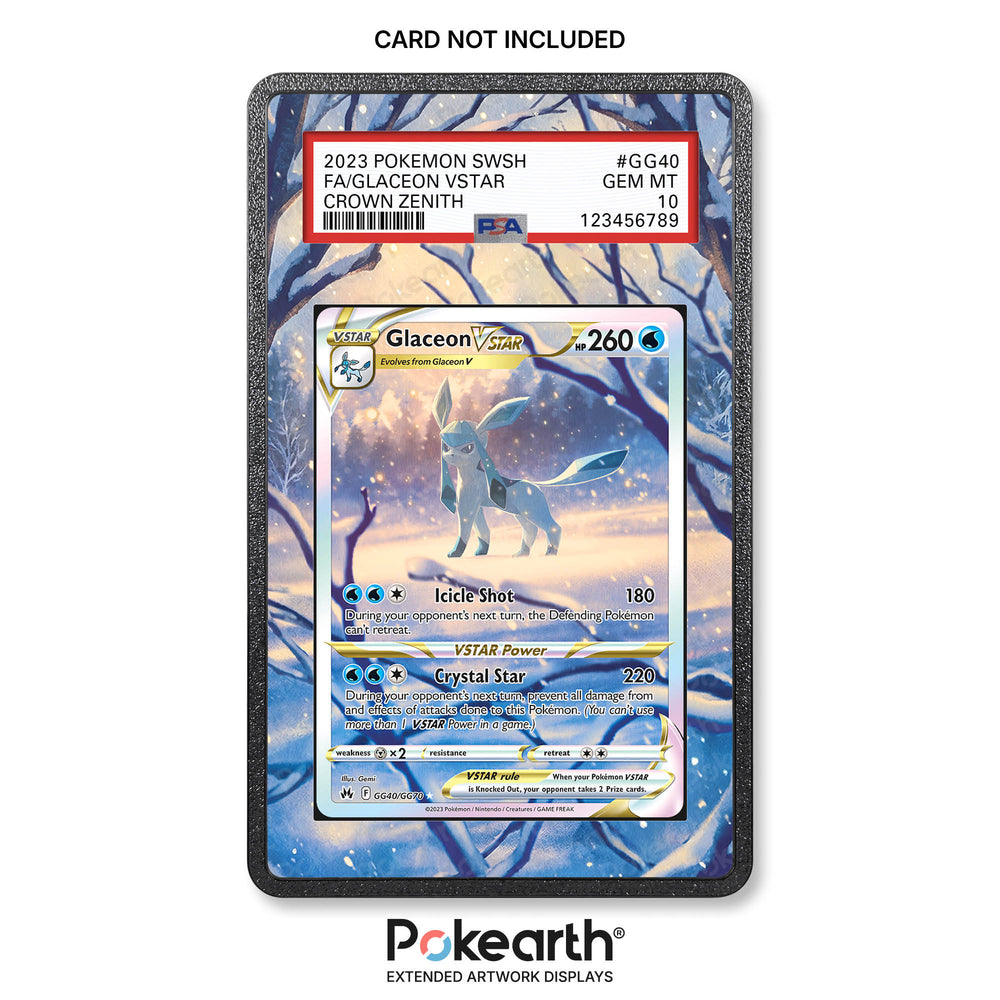Glaceon V ASTRO GG40/GG70 - Graded Card Cases with Extended Artwork
