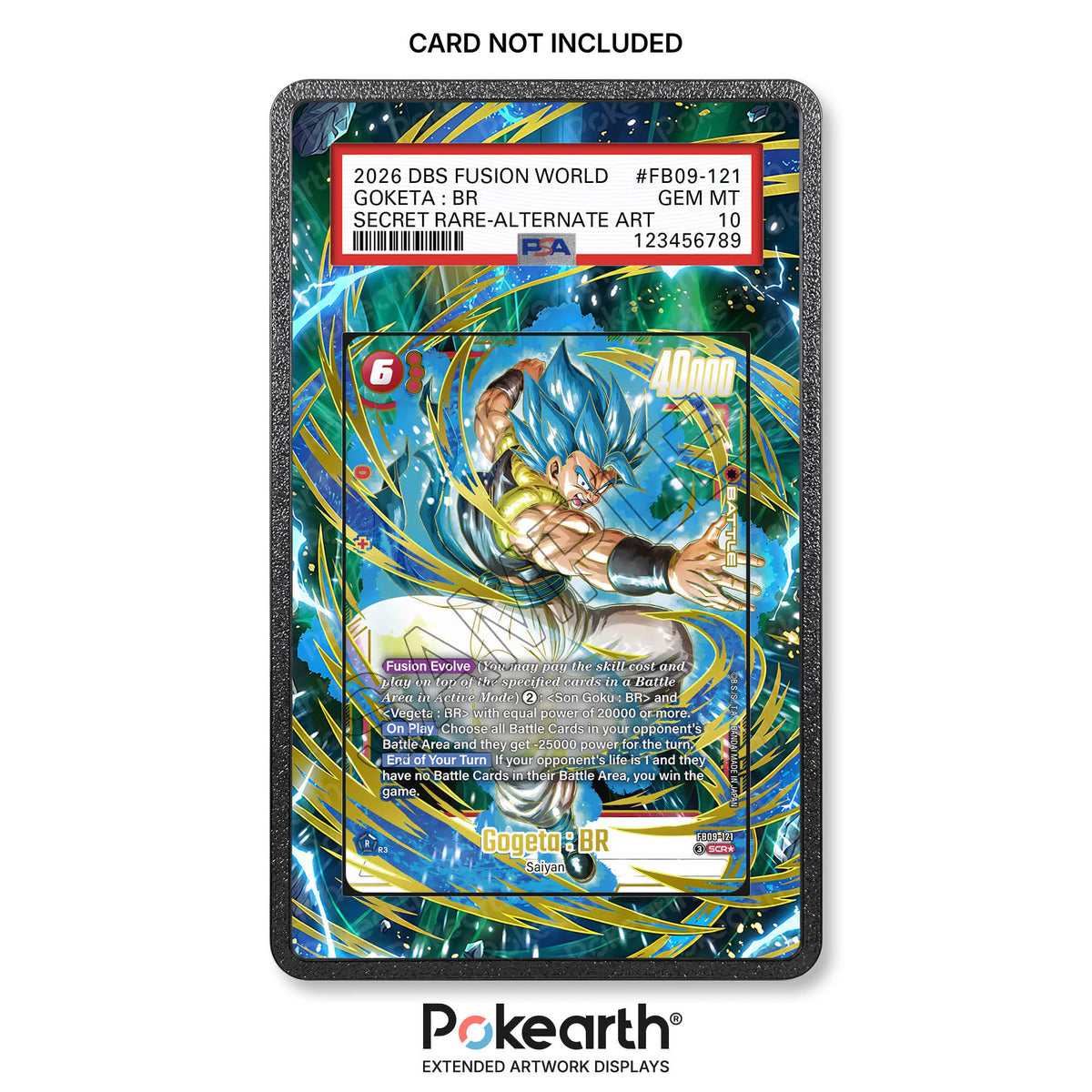 Gogeta : BR FB09-121 - Custodia con Artwork Esteso per Carte Gradate