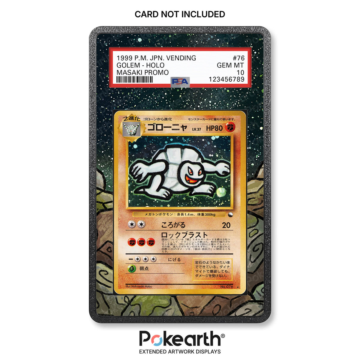 Golem No. 076 - Custodia con Artwork Esteso per Carte Gradate