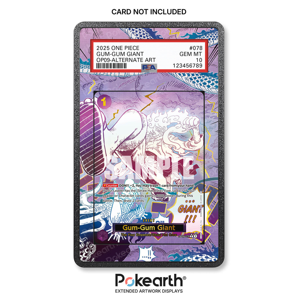 Gum-Gum Giant OP09-078 - Custodia con Artwork Esteso per Carte Gradate