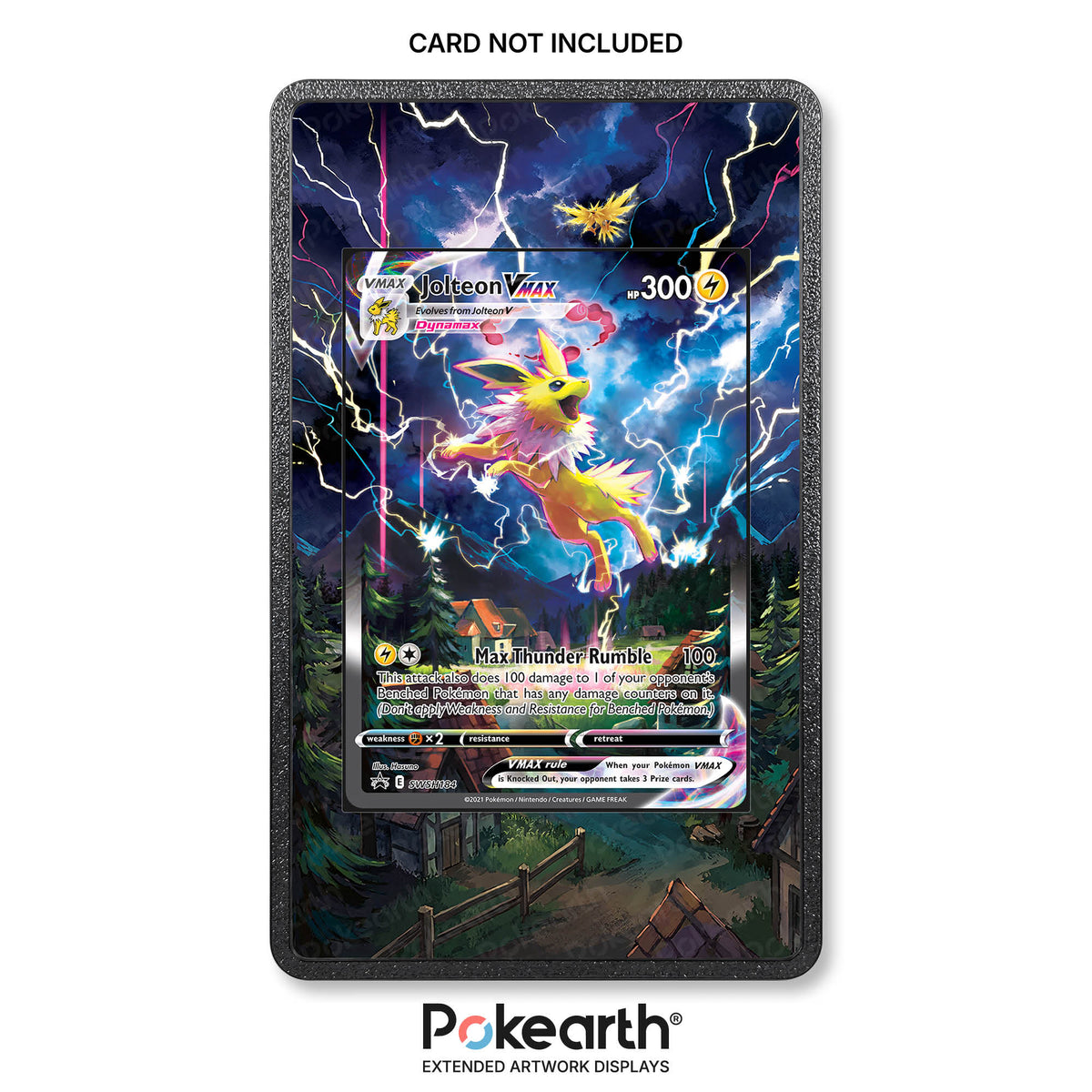 Jolteon VMAX SWSH 184 - Custodia con Artwork Esteso per Carte Pokémon