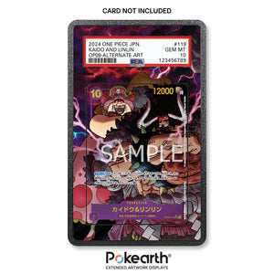 Kaido & Linlin OP08-119 - Graded Card Extended Artwork Display Case