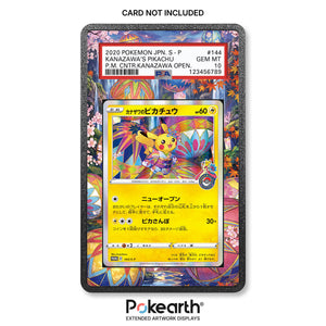 Kanazawa's Pikachu 144 S-P – Case mit erweitertem Artwork für gegradete Karten