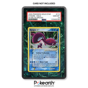 Kyogre 112/113 Gold Star - Graded Card Extended Artwork Display Case