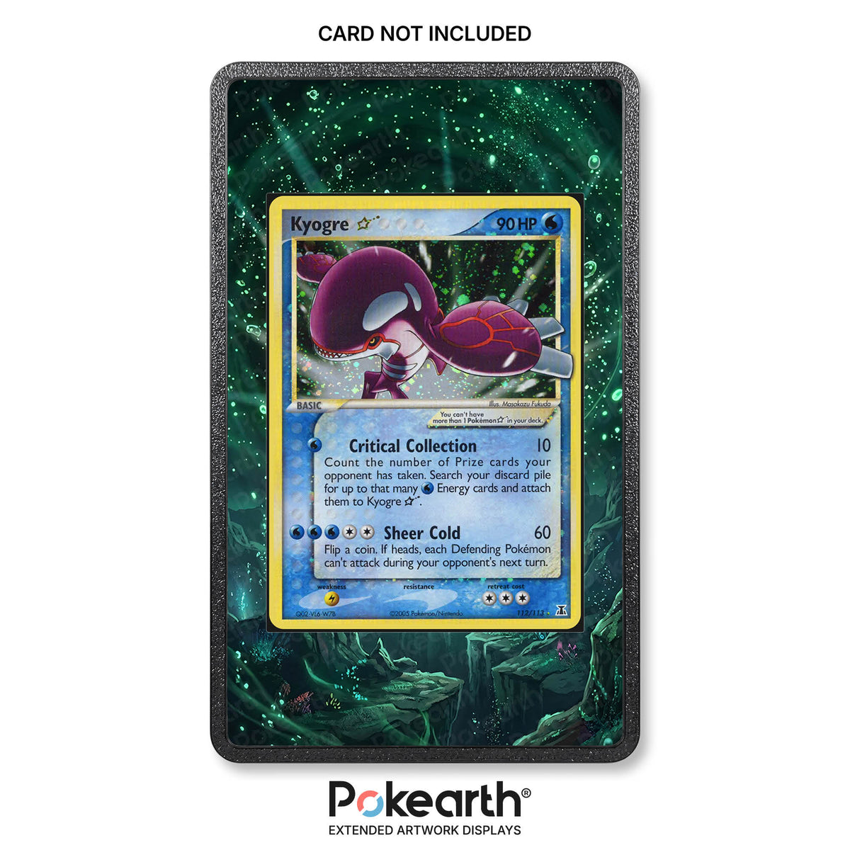 Kyogre 112/113 Gold Star - Custodia con Artwork Esteso per Carte Pokémon