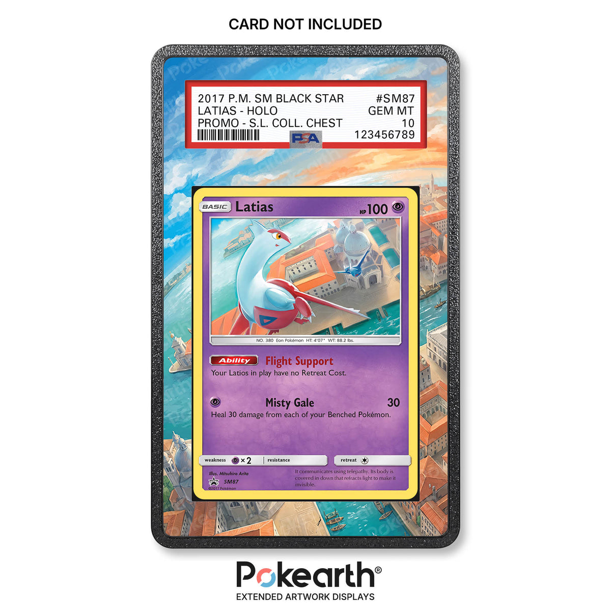 Latias SM 87 - Graded Card Extended Artwork Display Case