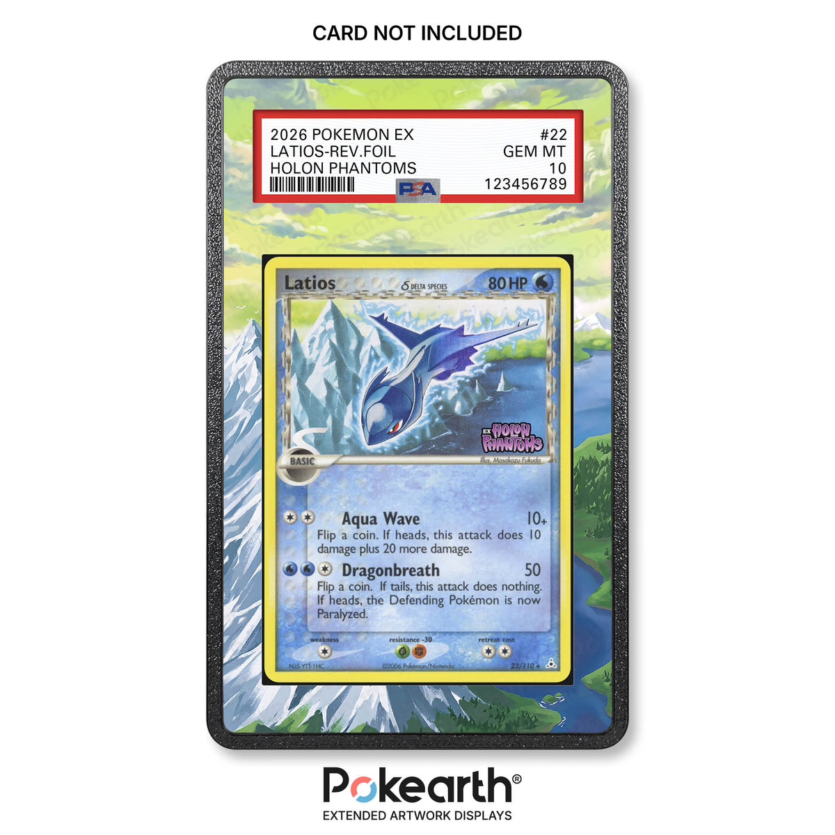 Latios Delta Species 22/110 - Hülle mit erweitertem Artwork für bewertete Karten