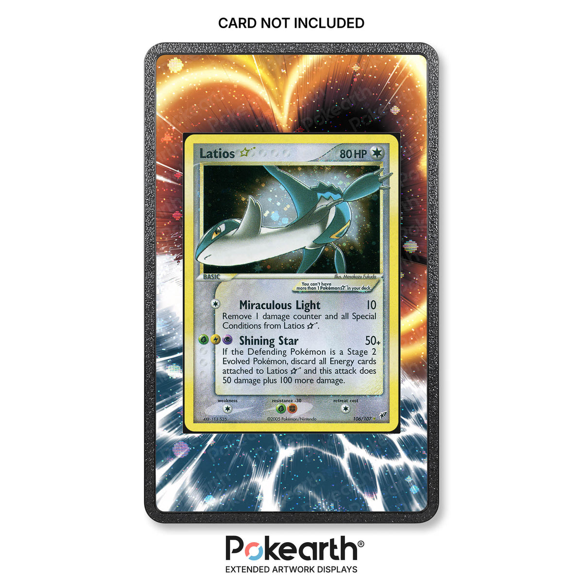 Latios Gold Star 106/107 - Custodia con Artwork Esteso per Carte Pokémon