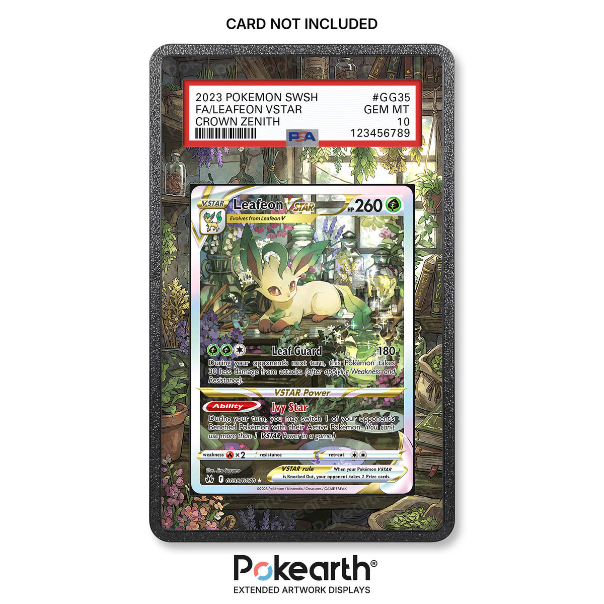 Leafeon V ASTRO GG35/GG70 - Custodia con Artwork Esteso per Carte Gradate
