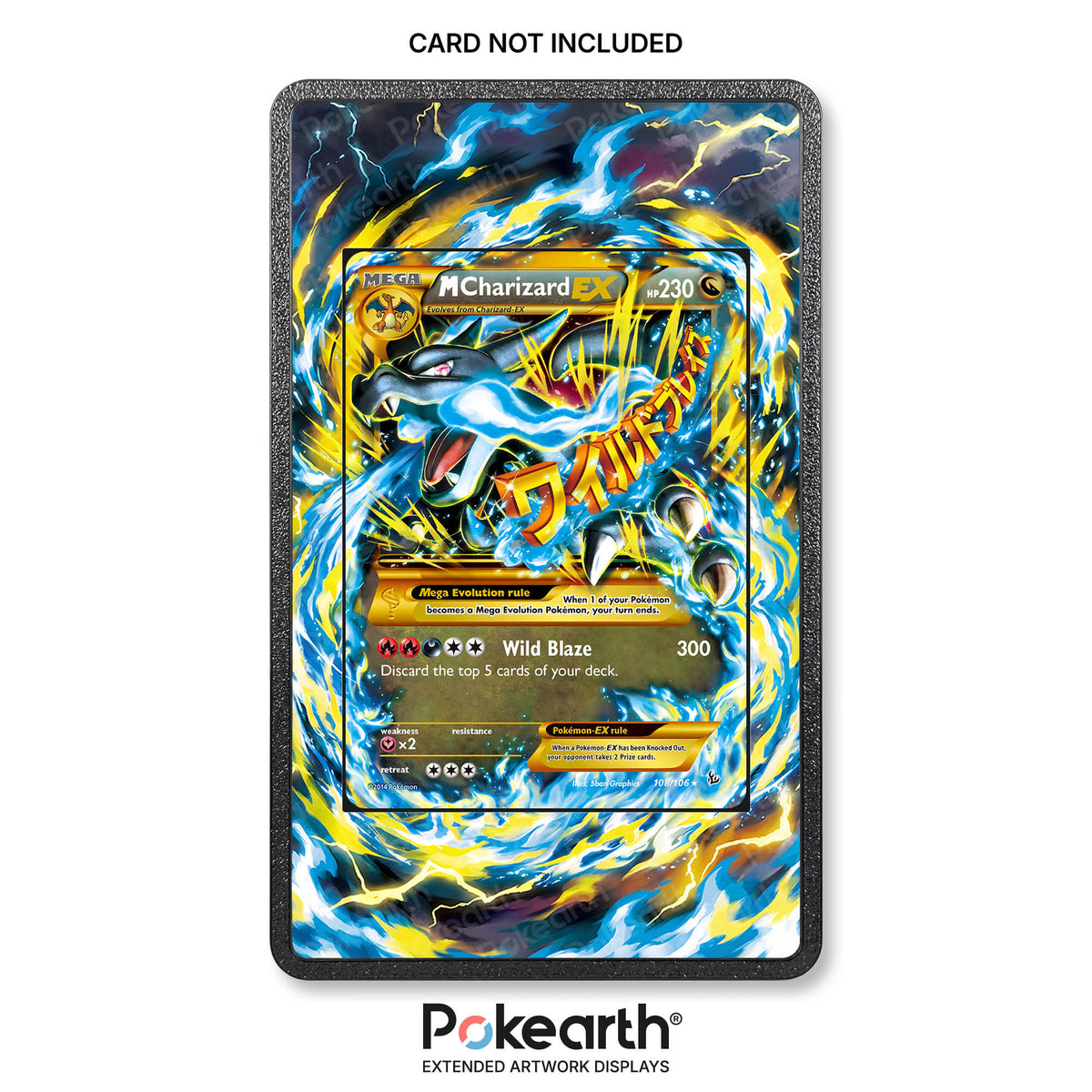 M Charizard EX 108/106 - Custodia con Artwork Esteso per Carte Pokémon
