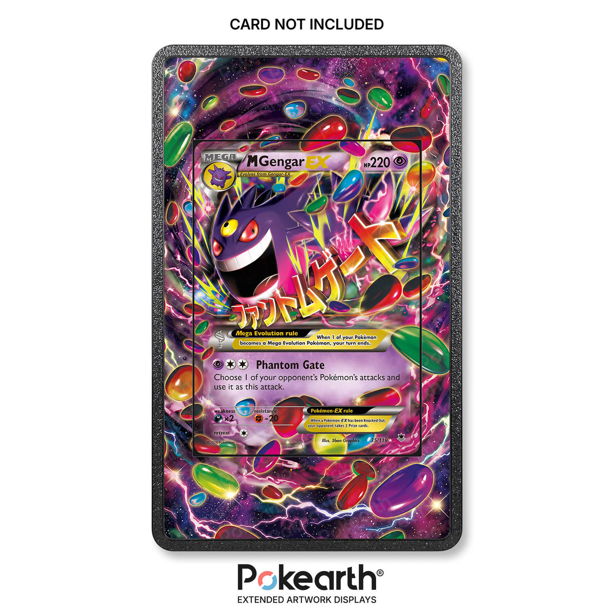 M Gengar-EX 35/119 - Hülle mit erweitertem Artwork für Pokémon-Karten