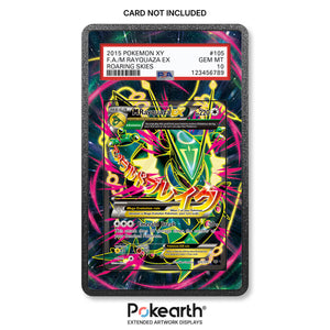 M Rayquaza EX 105/108 - Custodia con Artwork Esteso per Carte Gradate