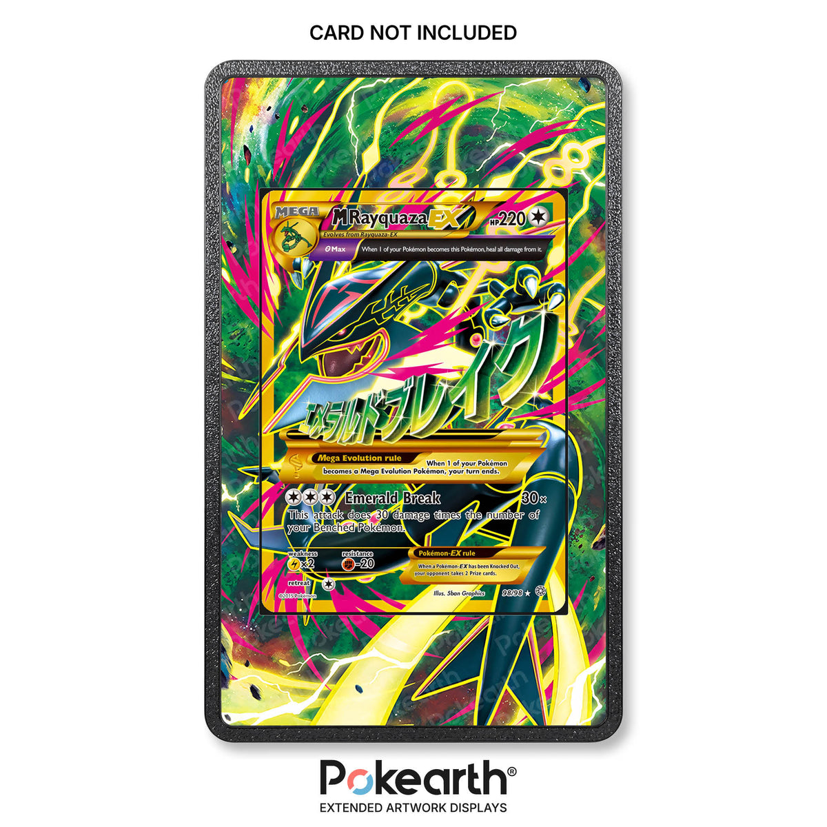 M Rayquaza EX 98/98 - Custodia con Artwork Esteso per Carte Pokémon