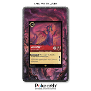 Maleficent - Monstrous Dragon 113/204 - Custodia con Artwork Esteso per Carte Disney Lorcana
