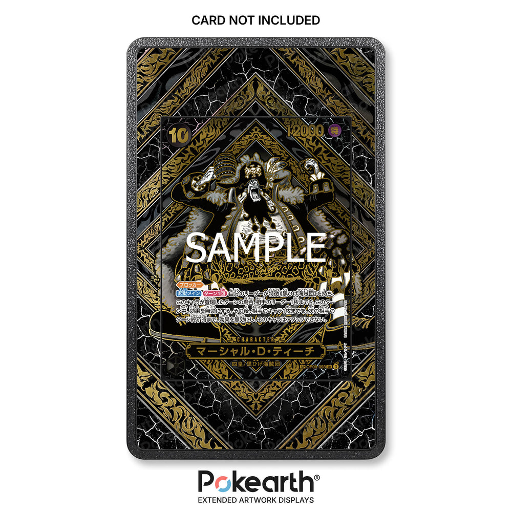 Marshall D. Teach OP09-093 Gold - Custodia con Artwork Esteso per Carte One Piece