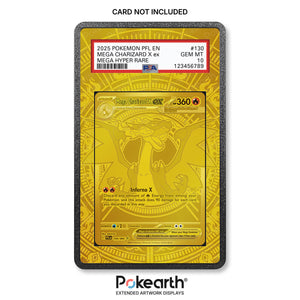 Mega Charizard X ex 130/094 - Custodia con Artwork Esteso per Carte Gradate
