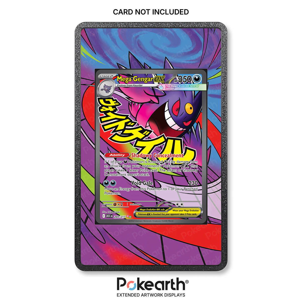 Mega Gengar ex 269/217 - Custodia con Artwork Esteso per Carte Pokémon