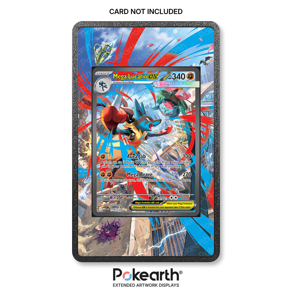 Mega Lucario ex 179/132 - Custodia con Artwork Esteso per Carte Pokémon