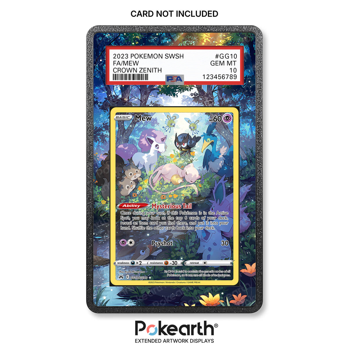 Mew GG10/GG70 - Custodia con Artwork Esteso per Carte Gradate