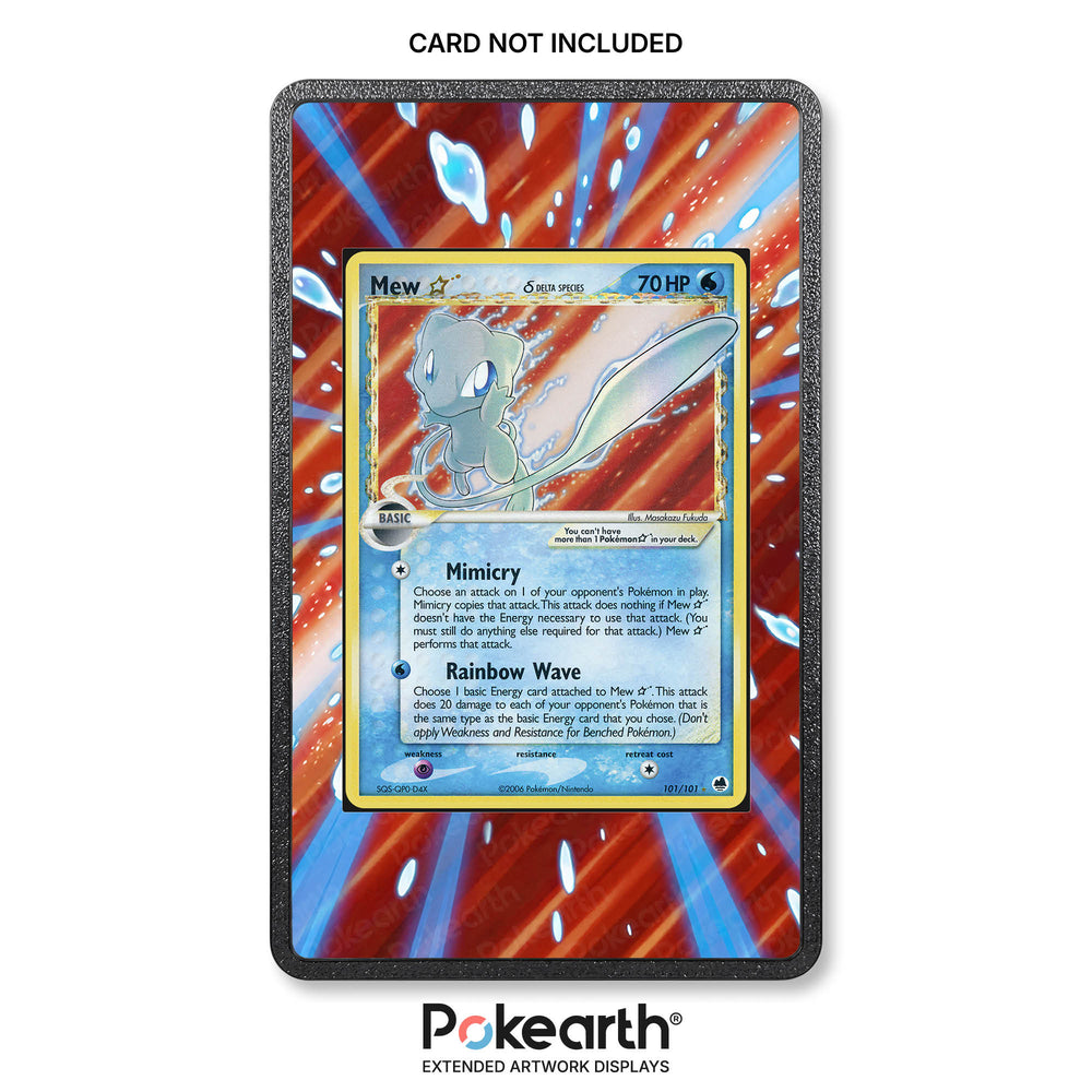 Mew Gold Star Delta Species 101/101 - Custodia con Artwork Esteso per Carte Pokémon