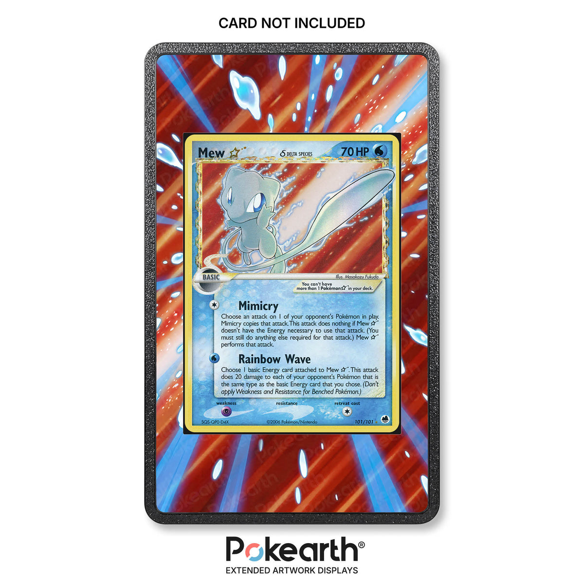 Mew Gold Star Delta Species 101/101 - Custodia con Artwork Esteso per Carte Pokémon