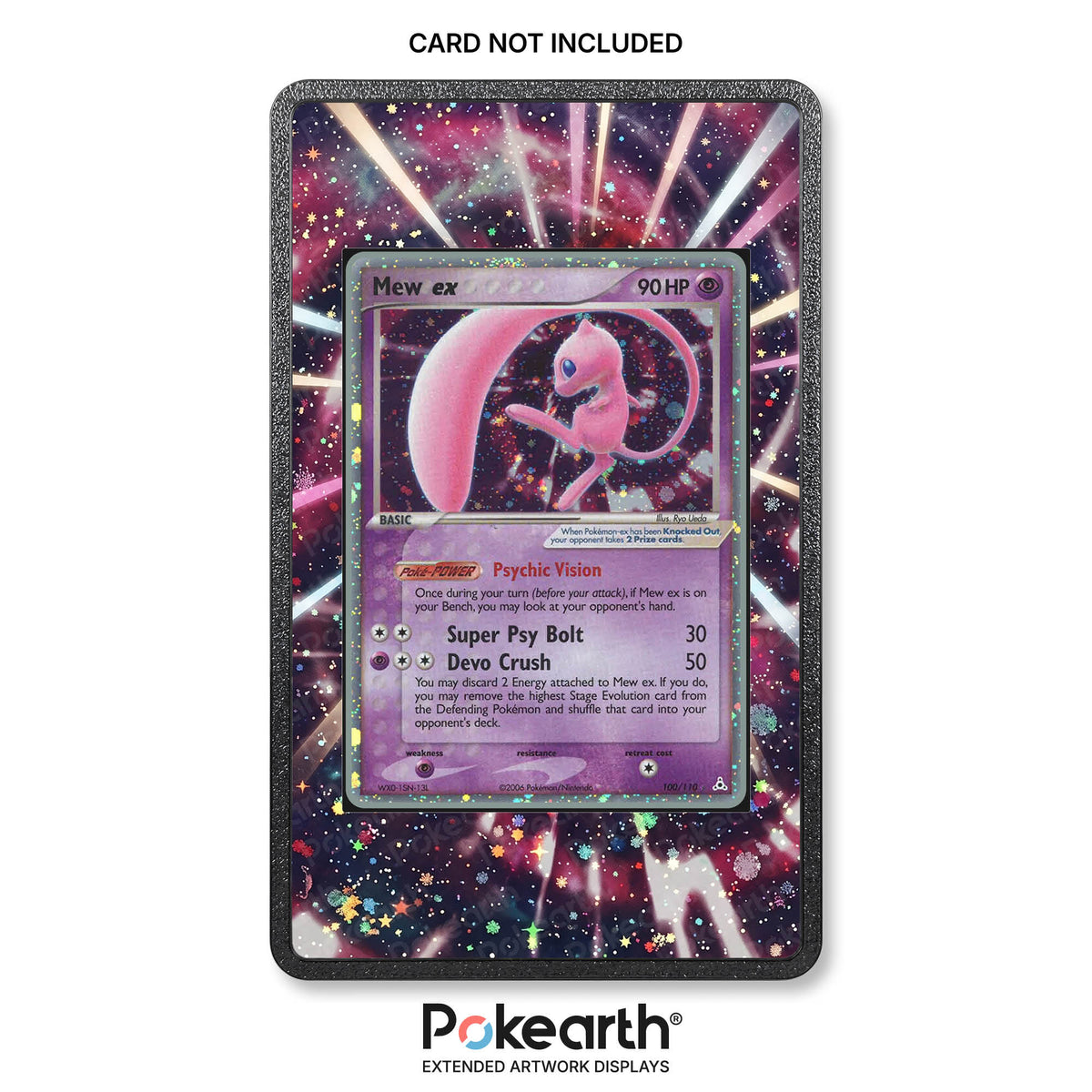 Mew ex 100/110 - Hülle mit erweitertem Artwork für Pokémon-Karten