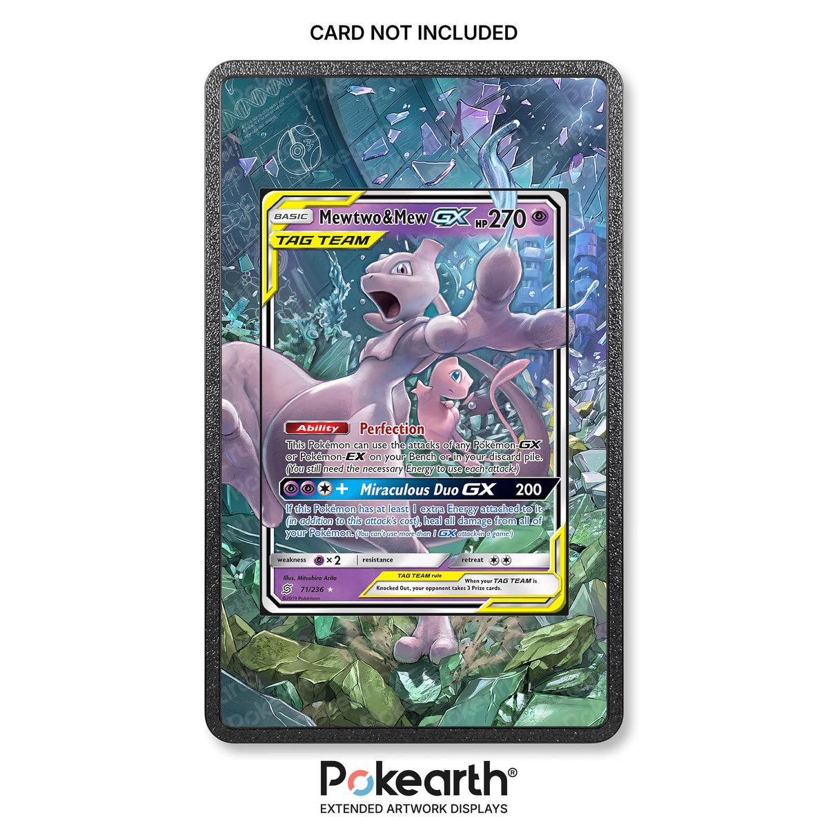 Mewtwo & Mew GX 71/236 - Pokémon Extended Artwork Display Case