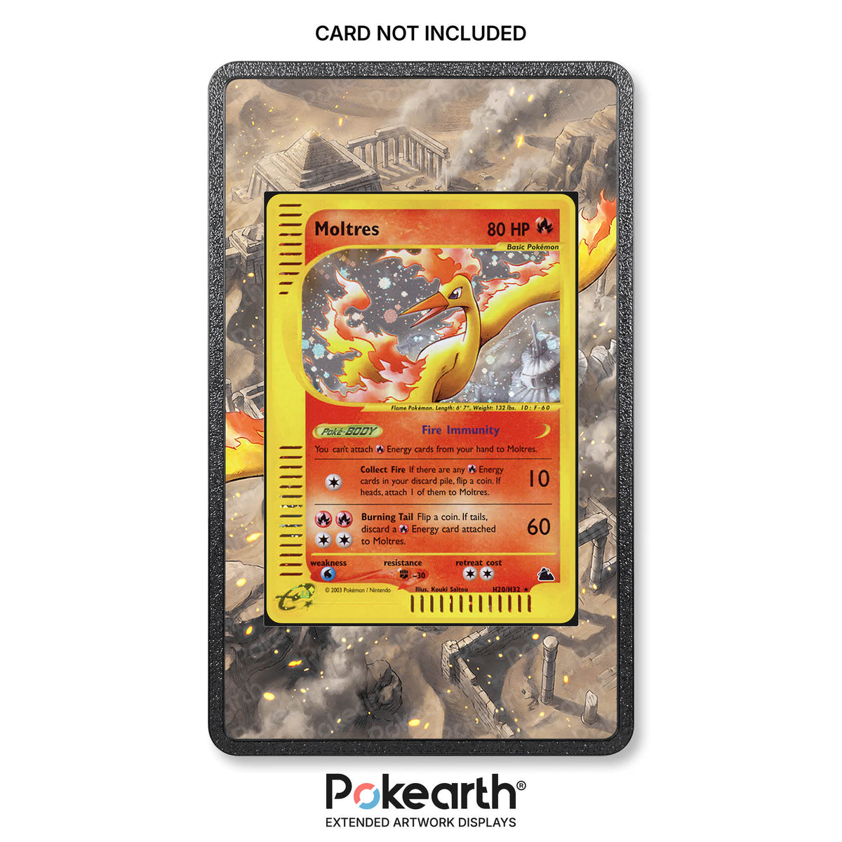 Moltres H20/H32 - Pokémon-Kartenhüllen mit erweitertem Artwork