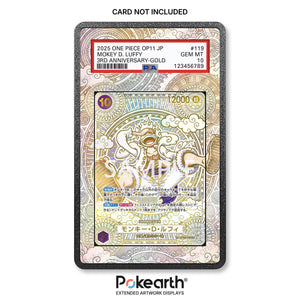 Monkey D. Luffy OP05-119 Gold - Custodia con Artwork Esteso per Carte Gradate