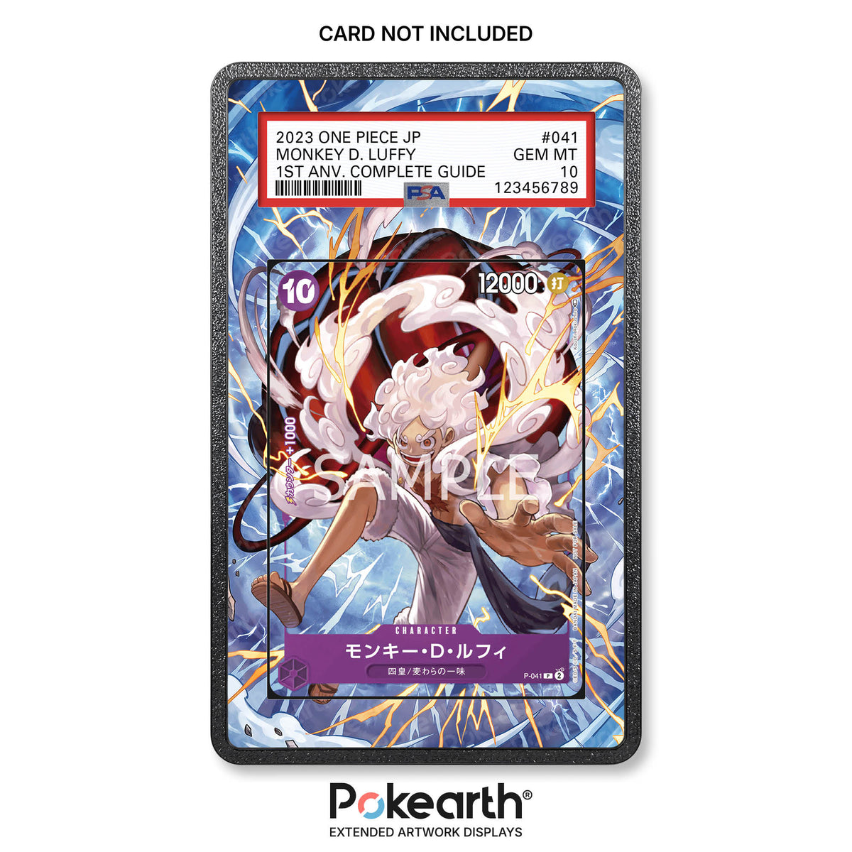 Monkey D. Luffy P-041 - Hülle mit erweitertem Artwork für bewertete Karten