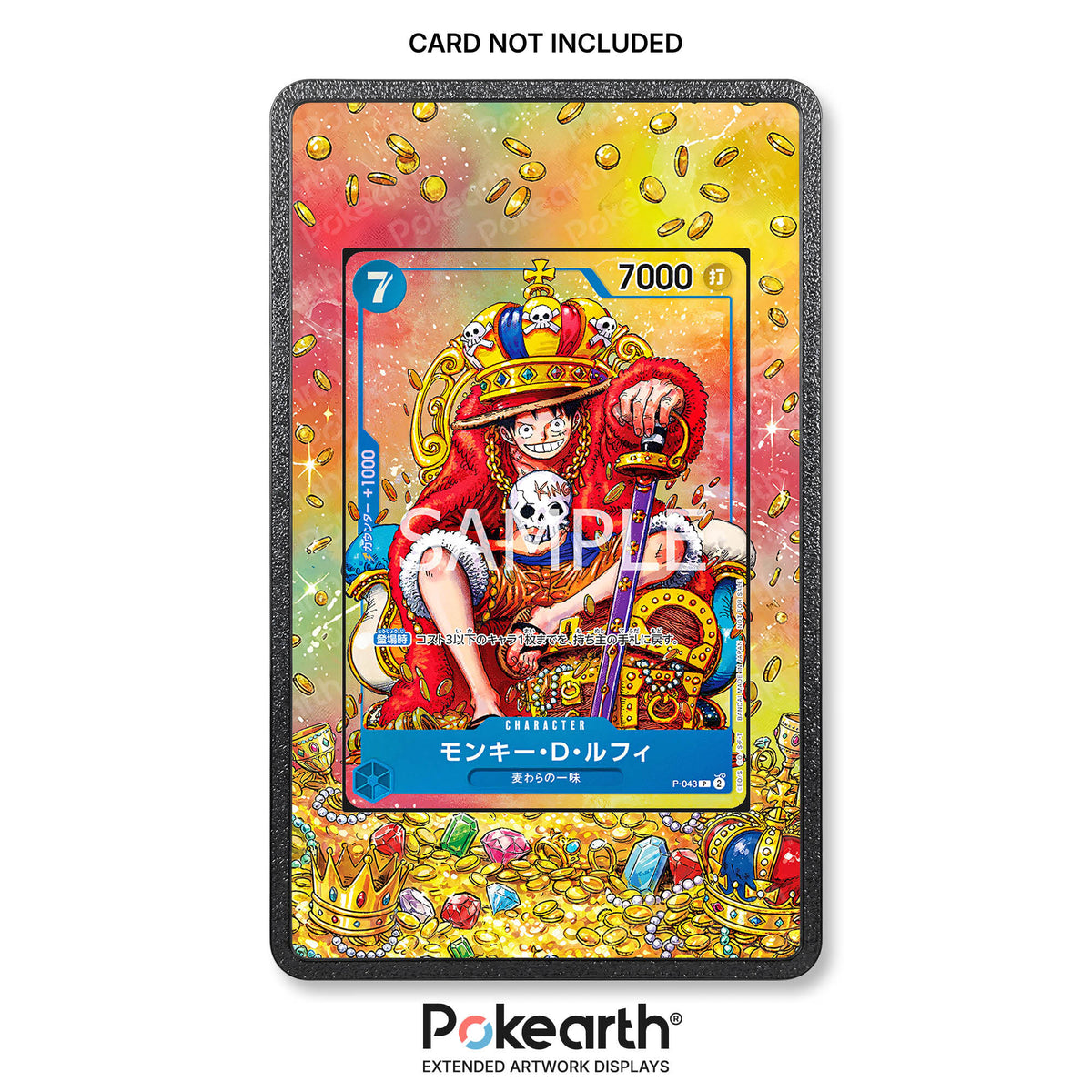 Monkey D. Luffy P-043 - Custodia con Artwork Esteso per Carte One Piece