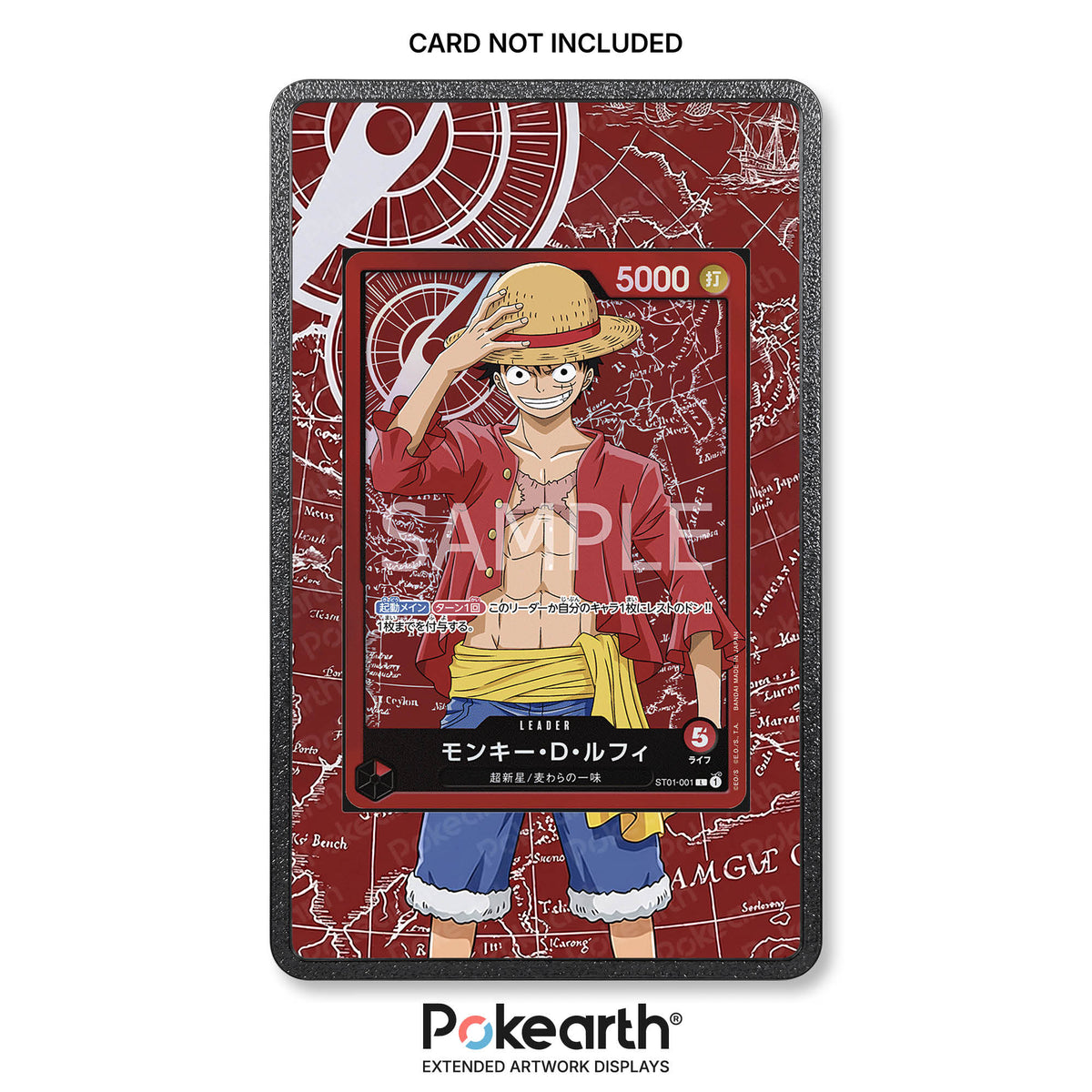 Monkey D. Luffy ST01-001 - Custodia con Artwork Esteso per Carte One Piece