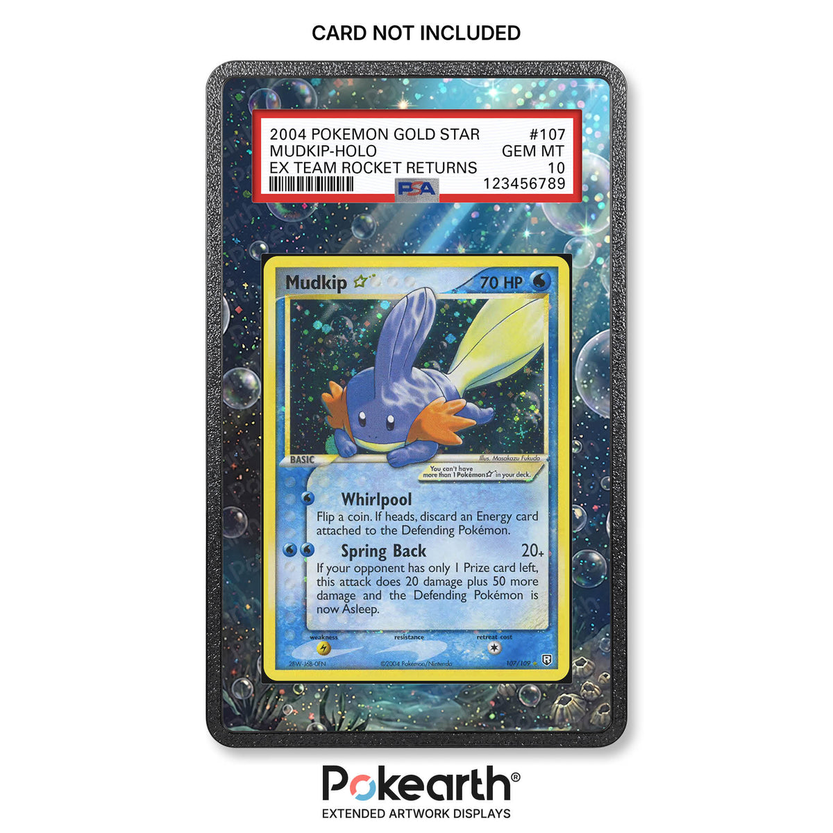 Mudkip Gold Star 107/109 - Custodia con Artwork Esteso per Carte Gradate