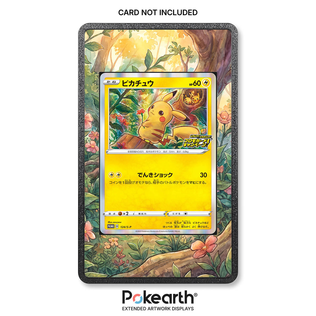 Pikachu 124 S-P – Hülle mit erweitertem Artwork für Pokémon-Karten