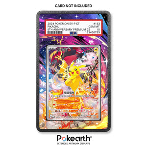 Pikachu 153/SV-P - Custodia con Artwork Esteso per Carte Gradate