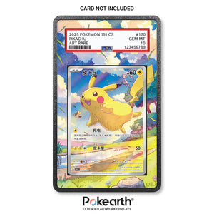 Pikachu 170/151 - Graded Card Extended Artwork Display Case