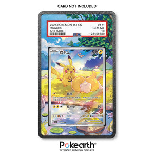 Pikachu 171/151 - Graded Card Extended Artwork Display Case